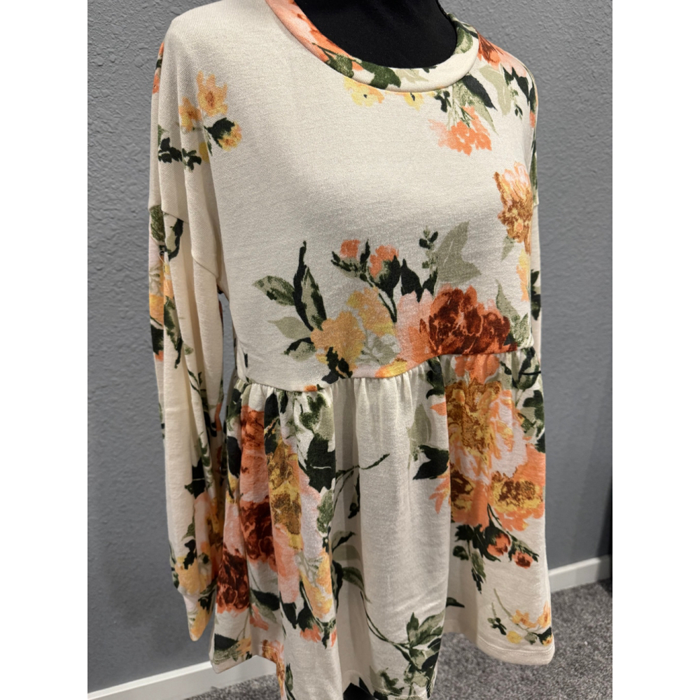 White Birch Women's Floral Peplum Top | Sz X-Large | NWOT - Picture 9 of 12